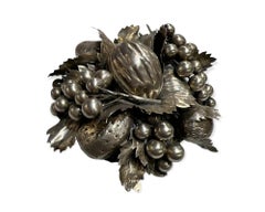 Sterling Silver 925 Buccellati Fruit Basket Table Ornament