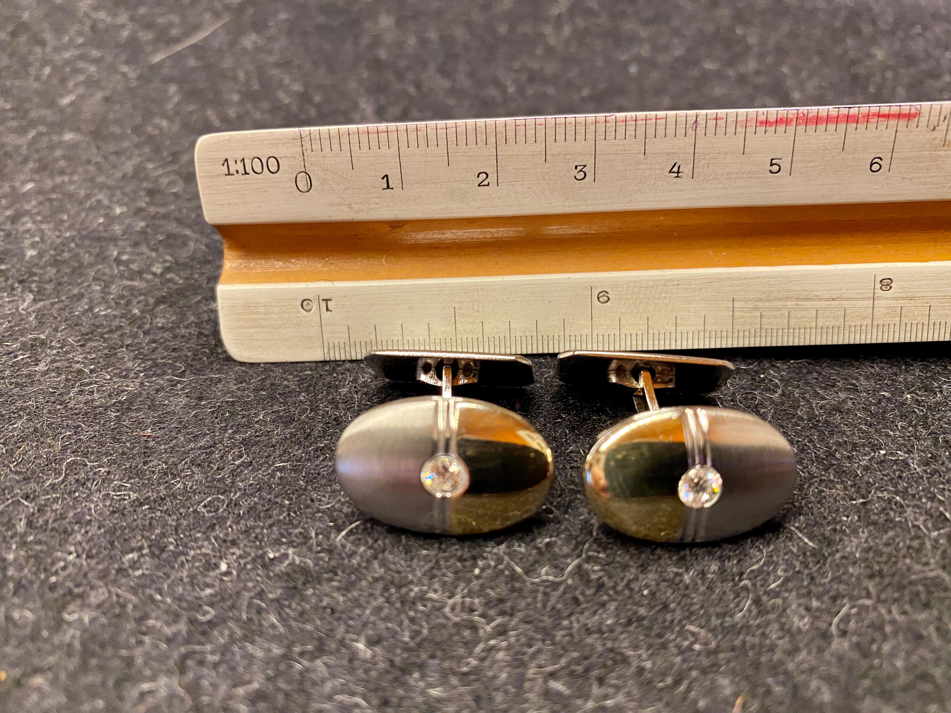 Gemelos de plata 925 escandinavos modernos Modernista en venta