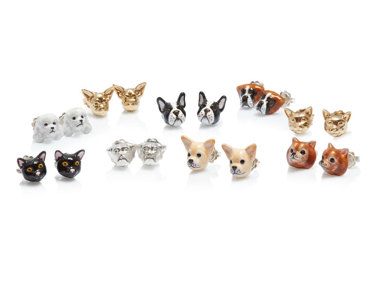 Orecchini da Donna in Argento 925 con Labrador - Design Carino di Cagnolino, Ipoallergenici per Ragazze, Regalo Festivo per Amanti Degli Animali
