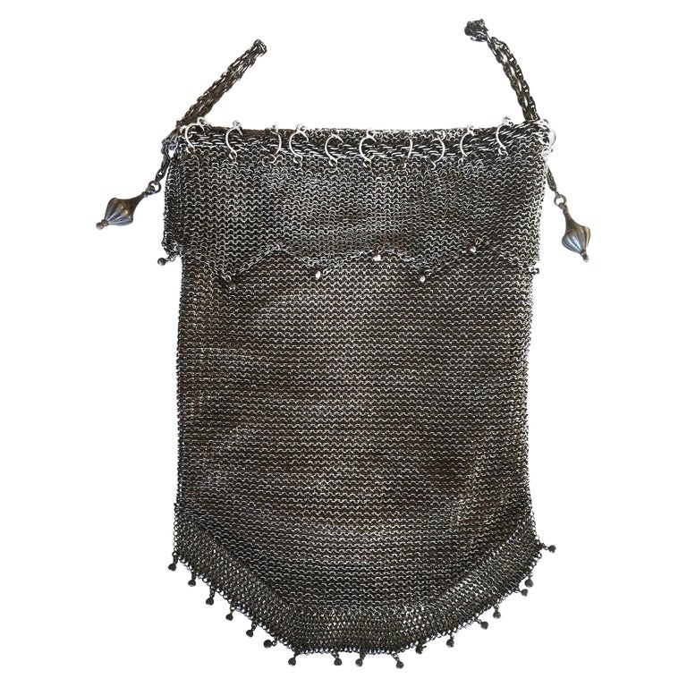 silver evening bag