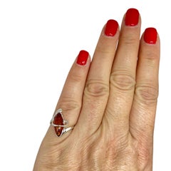 Sterling silver 925 natural BALTIC amber ring made in POLAND size 5.5 1.92g