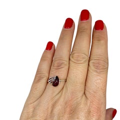 Anello in argento sterling 925 con ambra naturale del Baltico, realizzato in Polonia, misura 7, 1,76 g