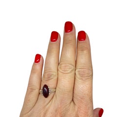 Sterling silver 925 natural BALTIC amber ring made in POLAND size 7.75 2.41g