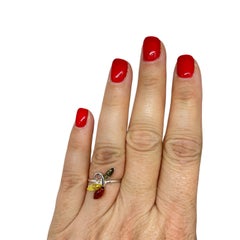 Sterling silver 925 natural BALTIC amber ring made in POLAND size 8 1.47g