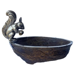 Sterling Silver 925 , Squirrel Nut Bowl and wood , Germany 