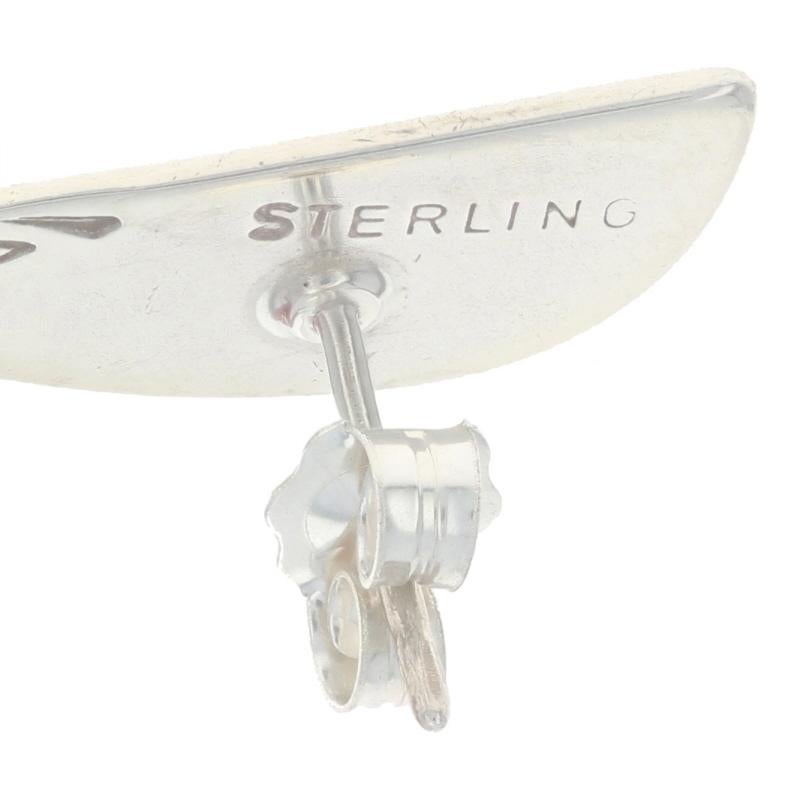 Sterling Silver Abstract Twist Dangle Earrings - 925 Pinkish Purple For Sale 1