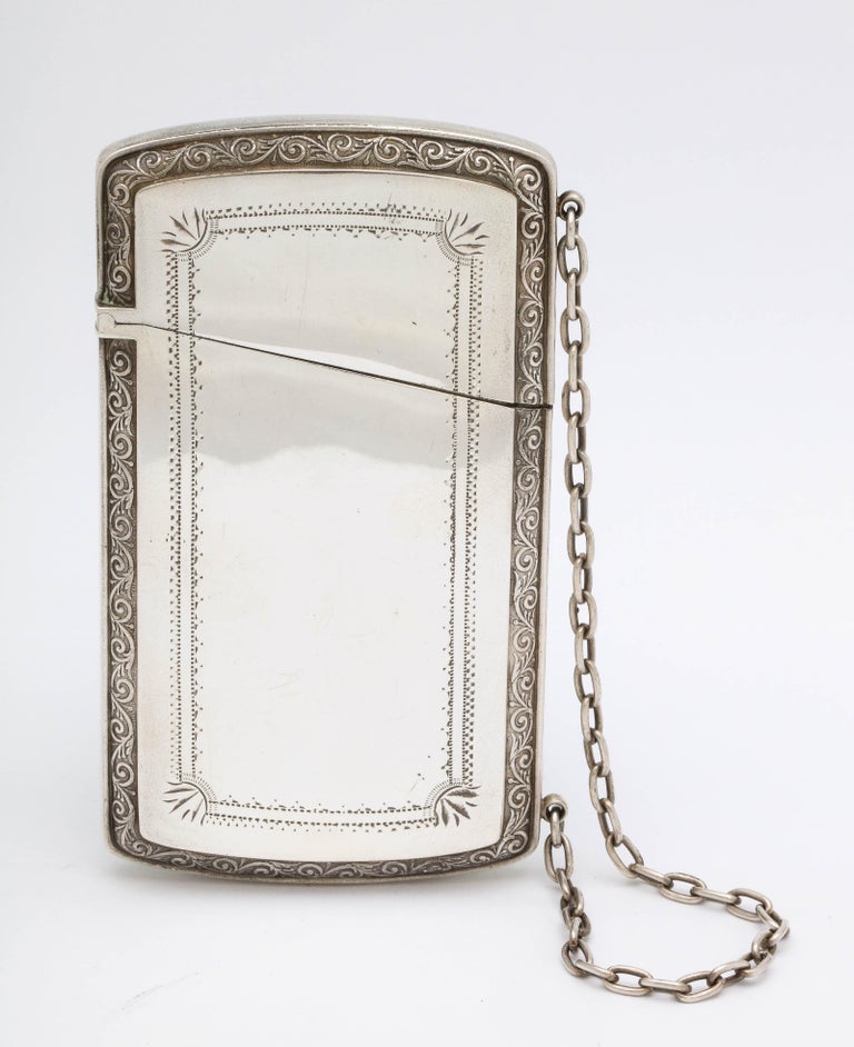 Sterling Silver Aesthetic Movement Calling Card Business
