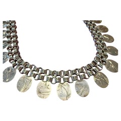 Sterling Silver Aesthetic Movement Necklace Each Link Different