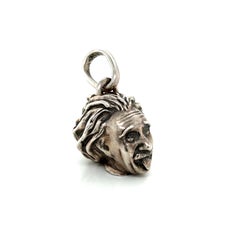 Sterling Silver "Albert Einstein" Key Ring/Pill Box/Pendant