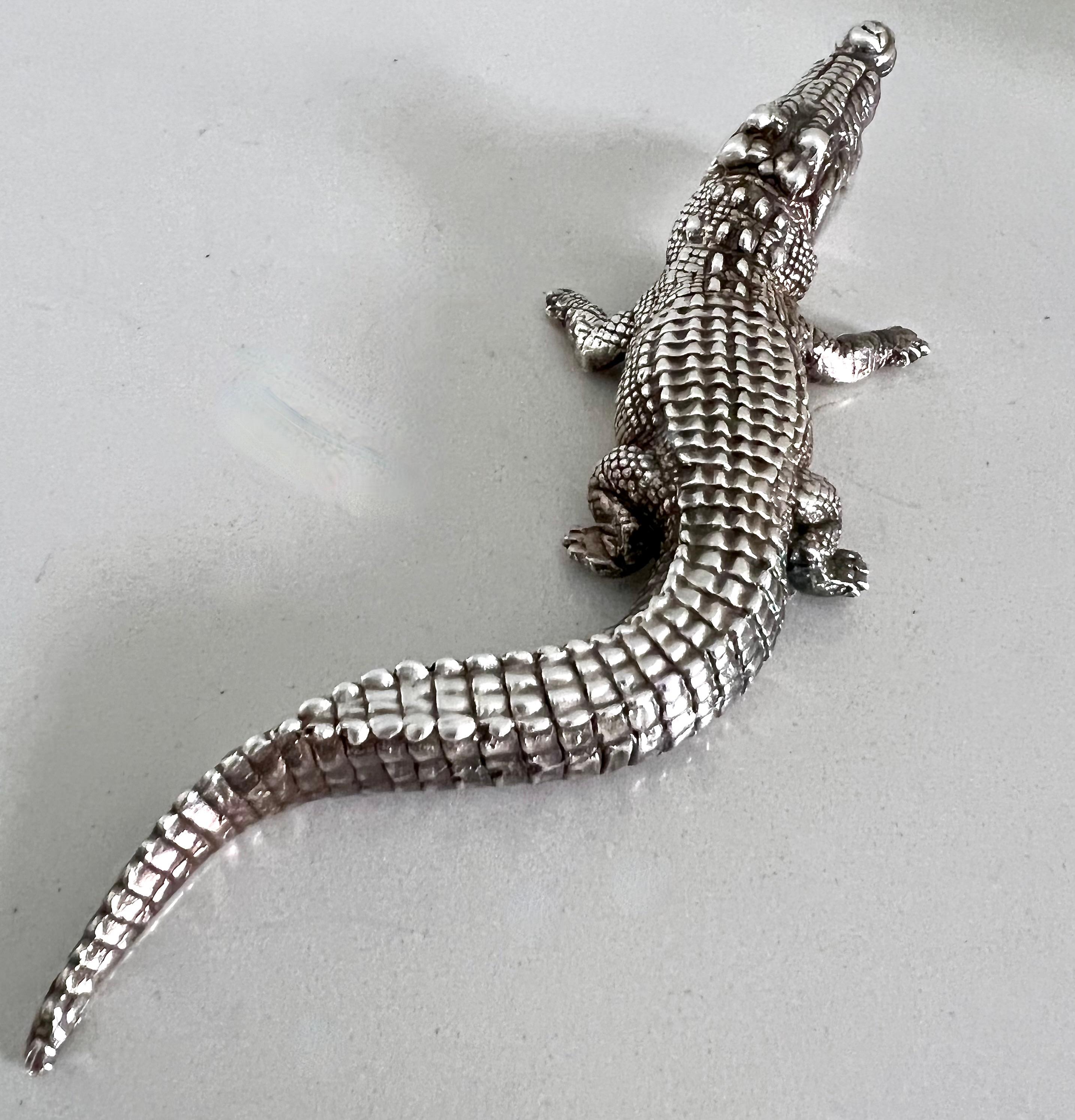 crocodile holding umbrella for dog