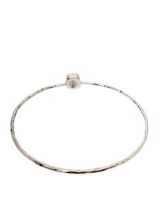 Bracelet jonc en argent sterling et améthyste n° 20943