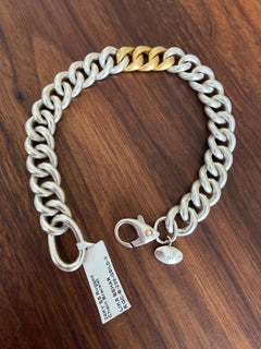 Bracelet "Rugged Chain" en argent sterling et or jaune 24K par Lika Behar