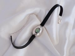 Sterling Silver and Abalone Shell, Guardian Choker by Nathalie Edenburg