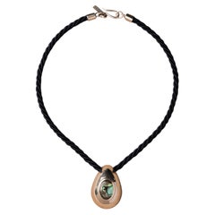 Sterling Silver and Abalone Shell, Leonor Necklace by Nathalie Edenburg
