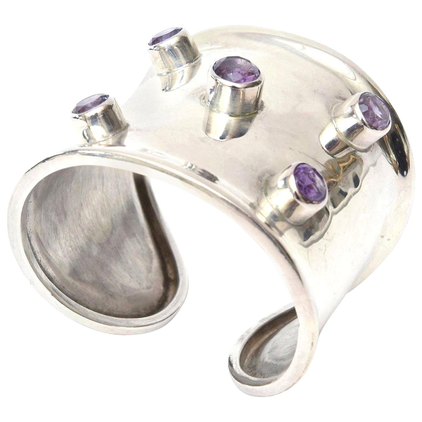 Tribal Silver Indian Cuff Bracelet For Sale at 1stDibs indian cuff