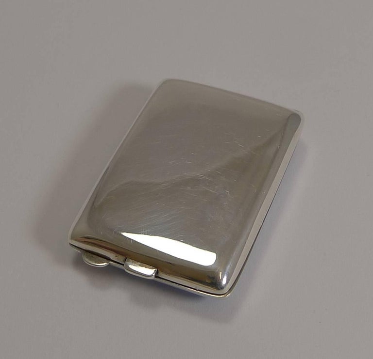 Sterling Silver and Blue Guilloche Enamel Match Book Holder / Striker, 1929 at 1stDibs vintage