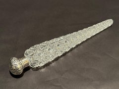 Sterling Silver And Brilliant Cut Lay Down Perfume Bottle