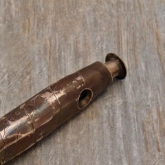 Sterling Silver and Copper-Plated Cigar Smokers Accessory, Hallmarked 1892