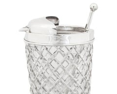 Coctelera Art Decó de Plata de Ley y Cristal