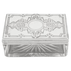 Sterling Silver and Crystal Box