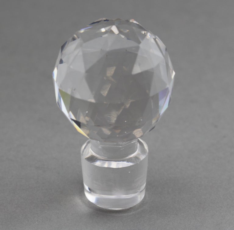 Sterling Silver and Crystal Glass Whiskey Bottle, London, 1927 For Sale ...