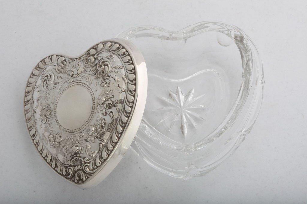 crystal heart jewelry box