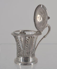 Sterling Silver and Crystal Sauce/Sugar Carafe