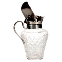 Sterling Silber Syrup-Krug mit Kristallkörper