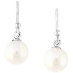 Sterling Silver and Cultured Freshwater Pearl Dangle Earrings