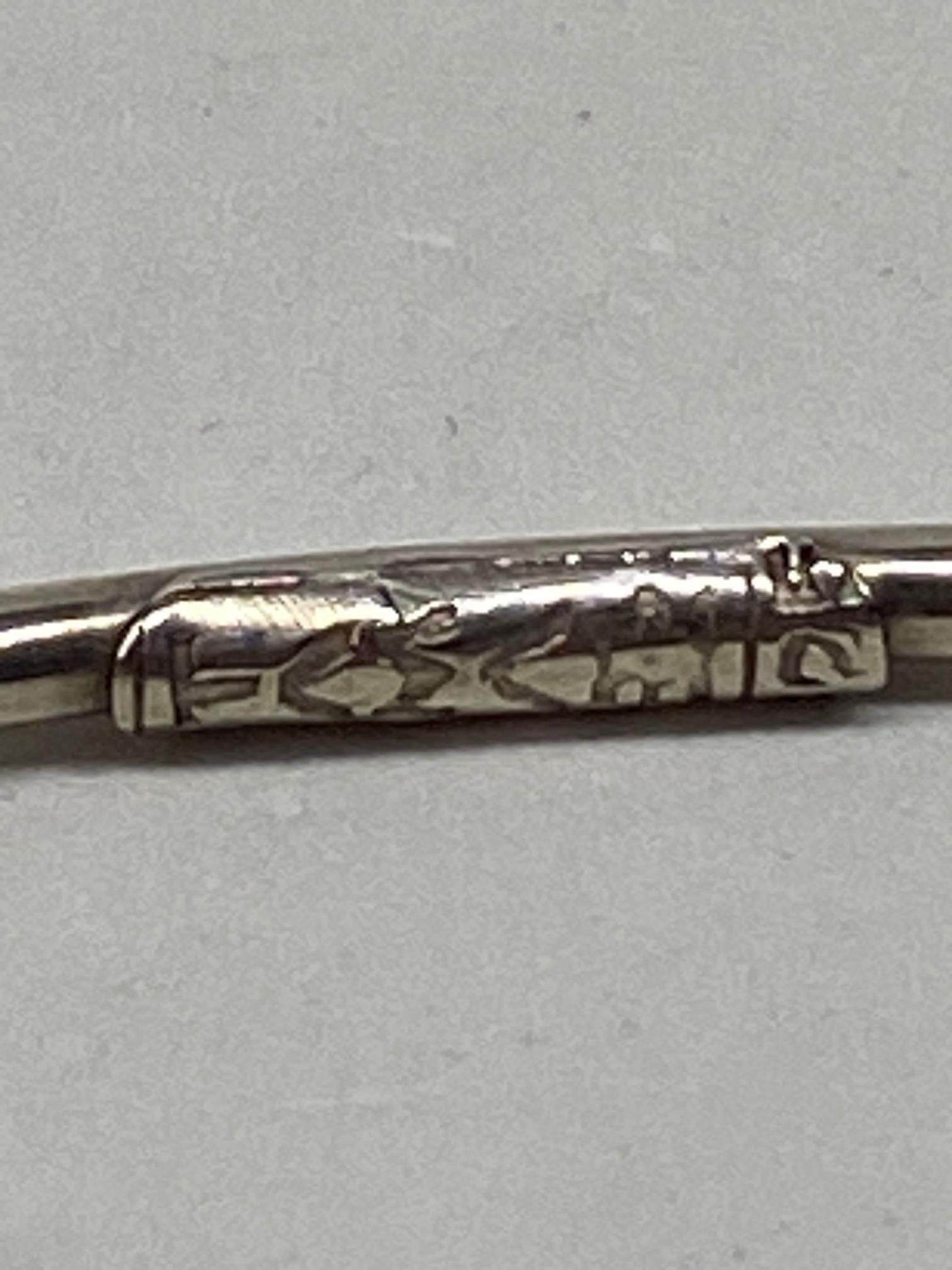 Halskette aus Sterlingsilber und Emaille mit Blumen aus Hundeholz 14