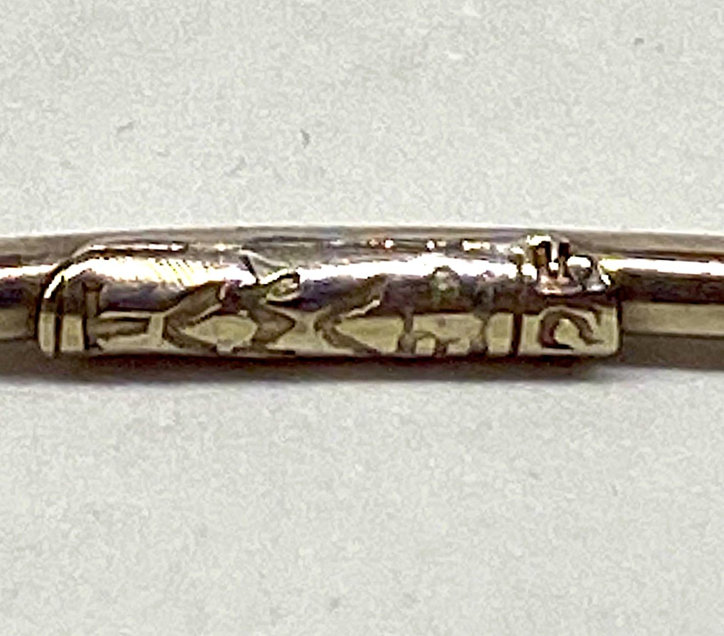 Halskette aus Sterlingsilber und Emaille mit Blumen aus Hundeholz 15