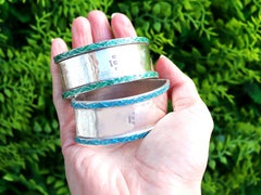 Sterling Silver and Enamel Napkin Rings by Liberty & Co Ltd