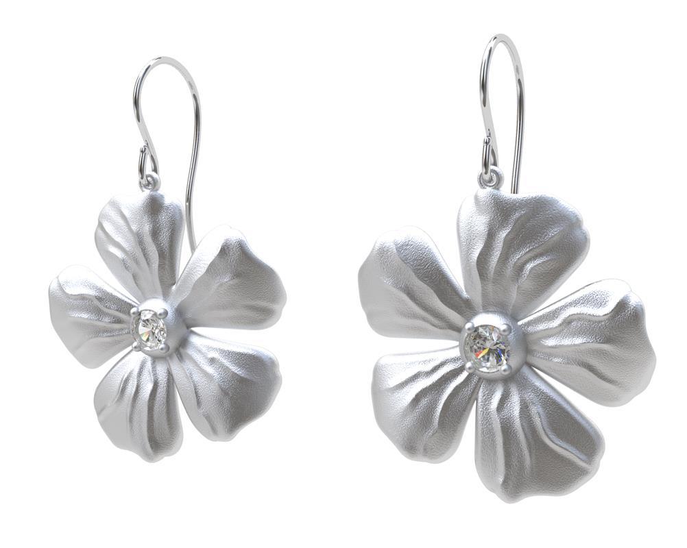 diamond flower earrings tiffany