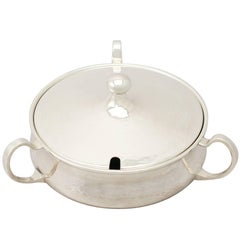 Sterling Silver and Glass Preserve Dish