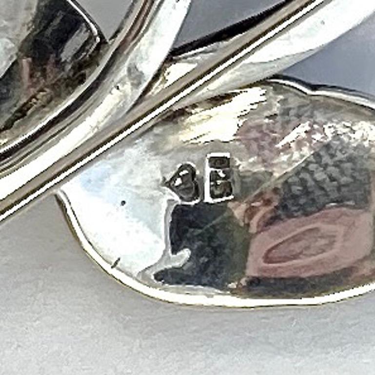 sterling silver marcasite brooch