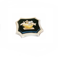 Micromosaic " Doves of Pliny " from " Vatican Studio " Sterling Silver Box