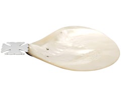Sterling Silver and Mother of Pearl Ecclesiastical Dish or Paten