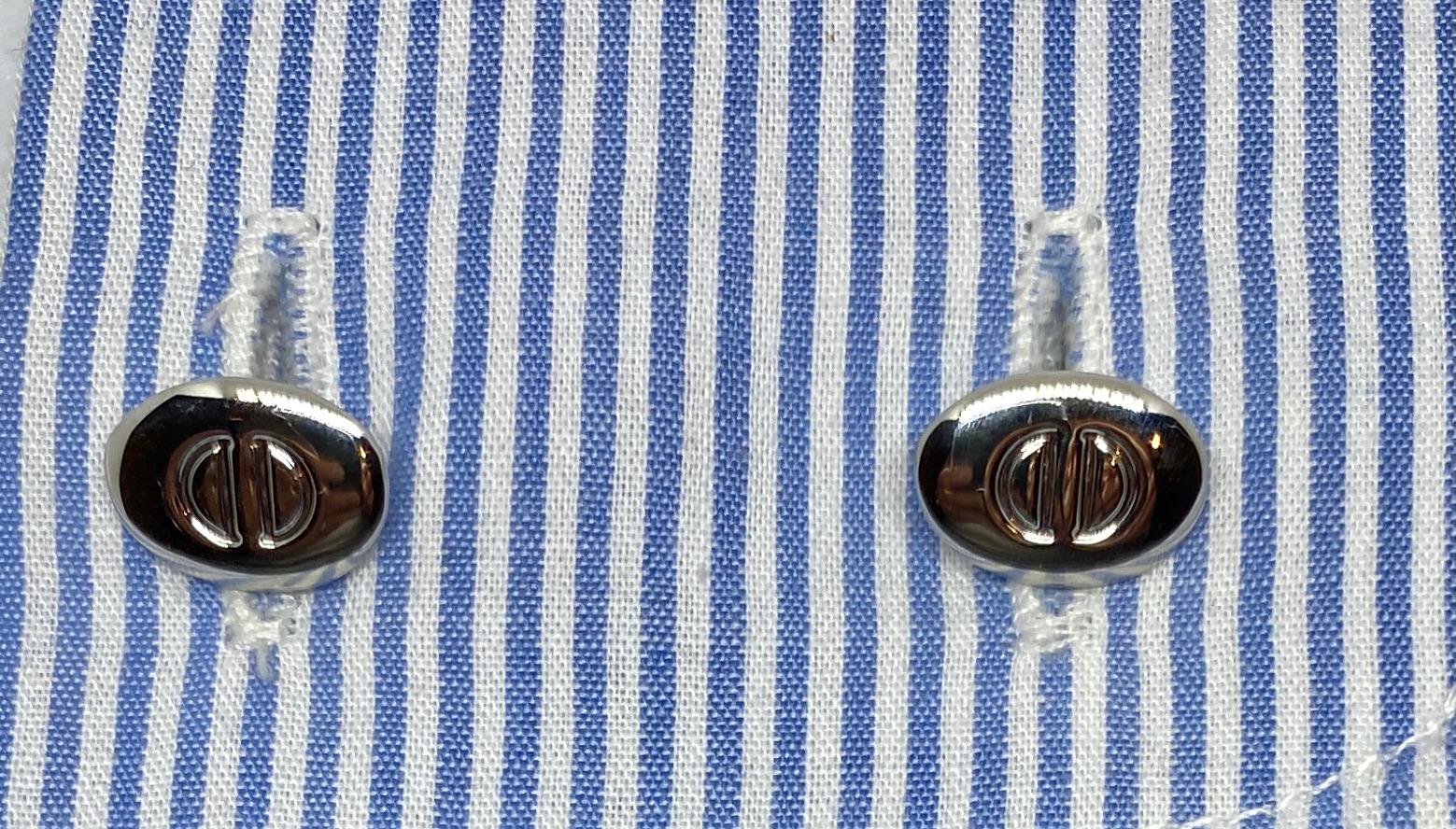 Sterling Silver and Multicolored Enamel Cufflinks 1