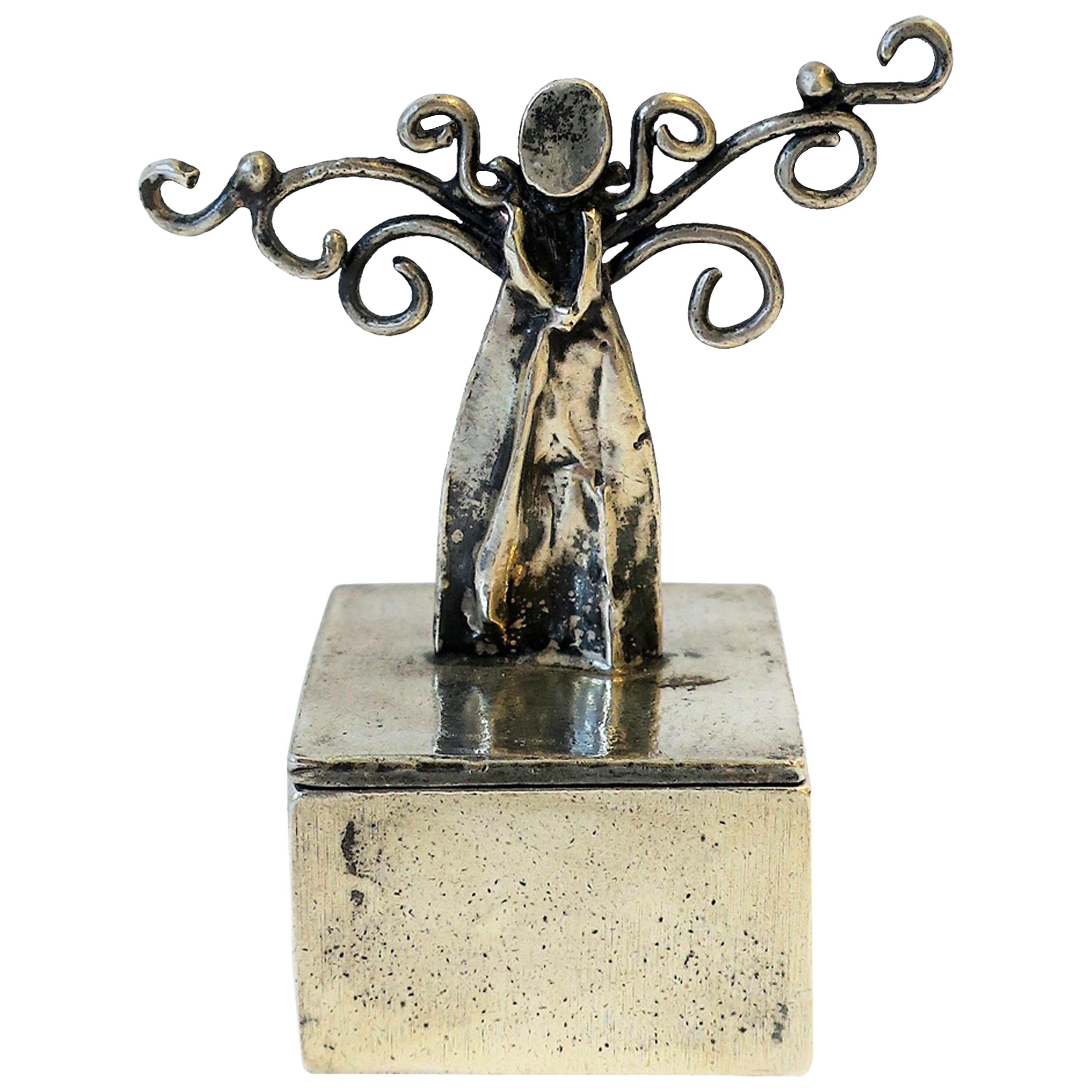 Angel-Kasten aus Sterlingsilber mit Herz