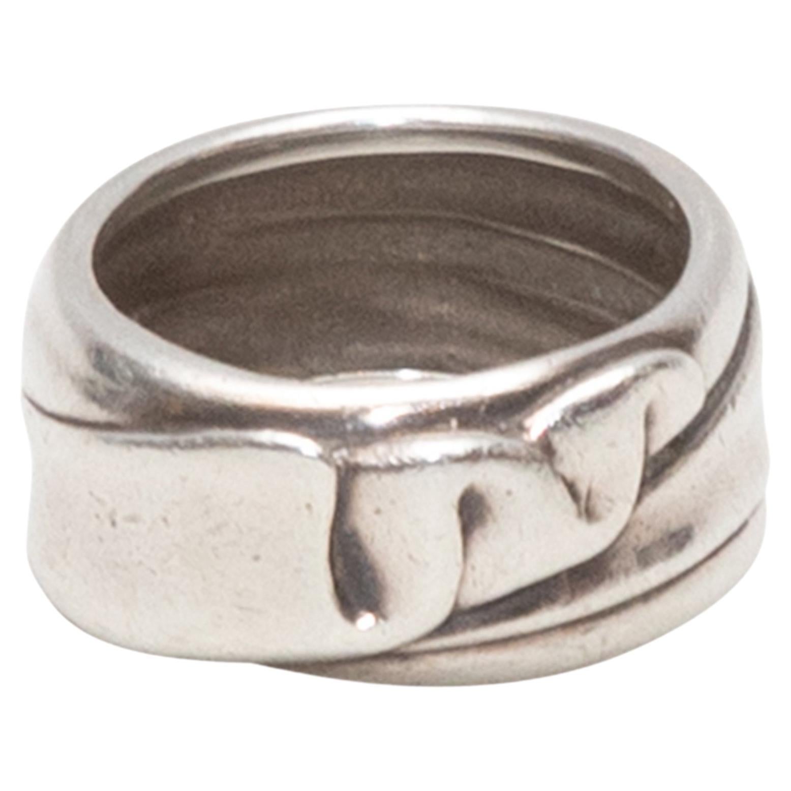 Sterling Silber Angela Cummings Breite Ring Größe US 6 im Angebot