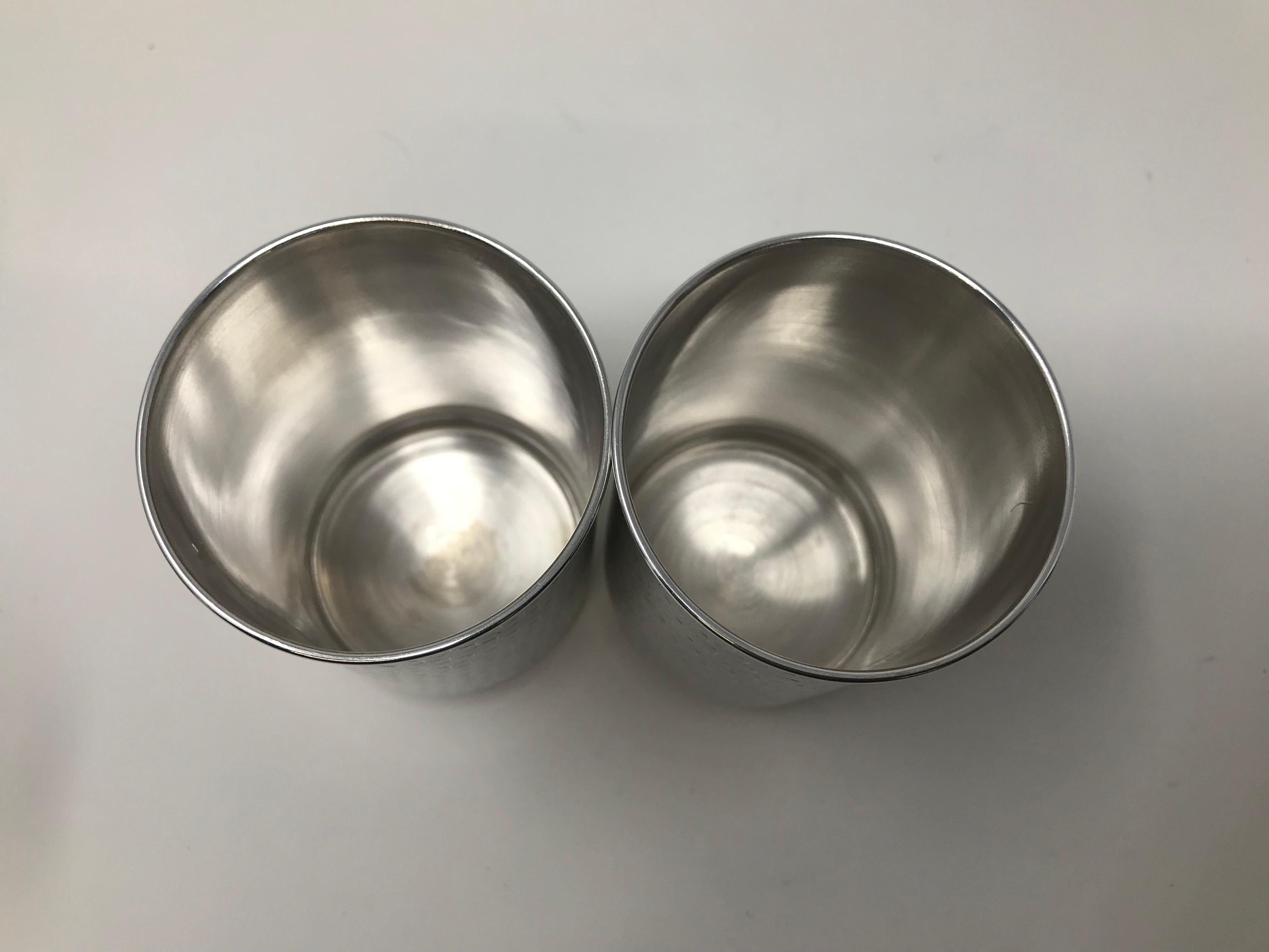 da uomo o donna Set di 12 tazze regalo per l'anniversario in argento sterling in vendita
