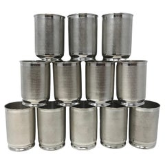 Sterling Silver Anniversary Gift Cups Set of 12