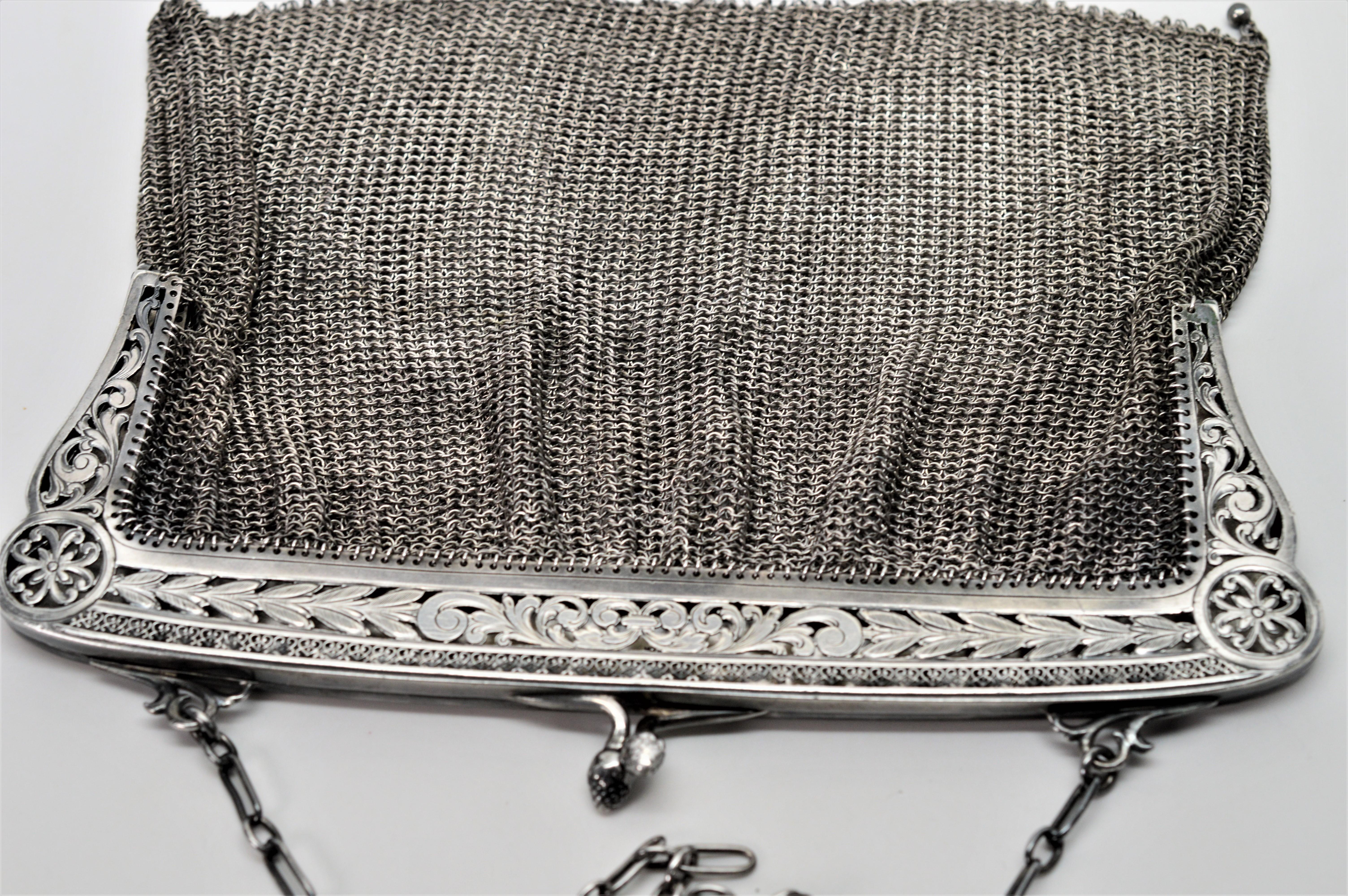 antique chain mail purse