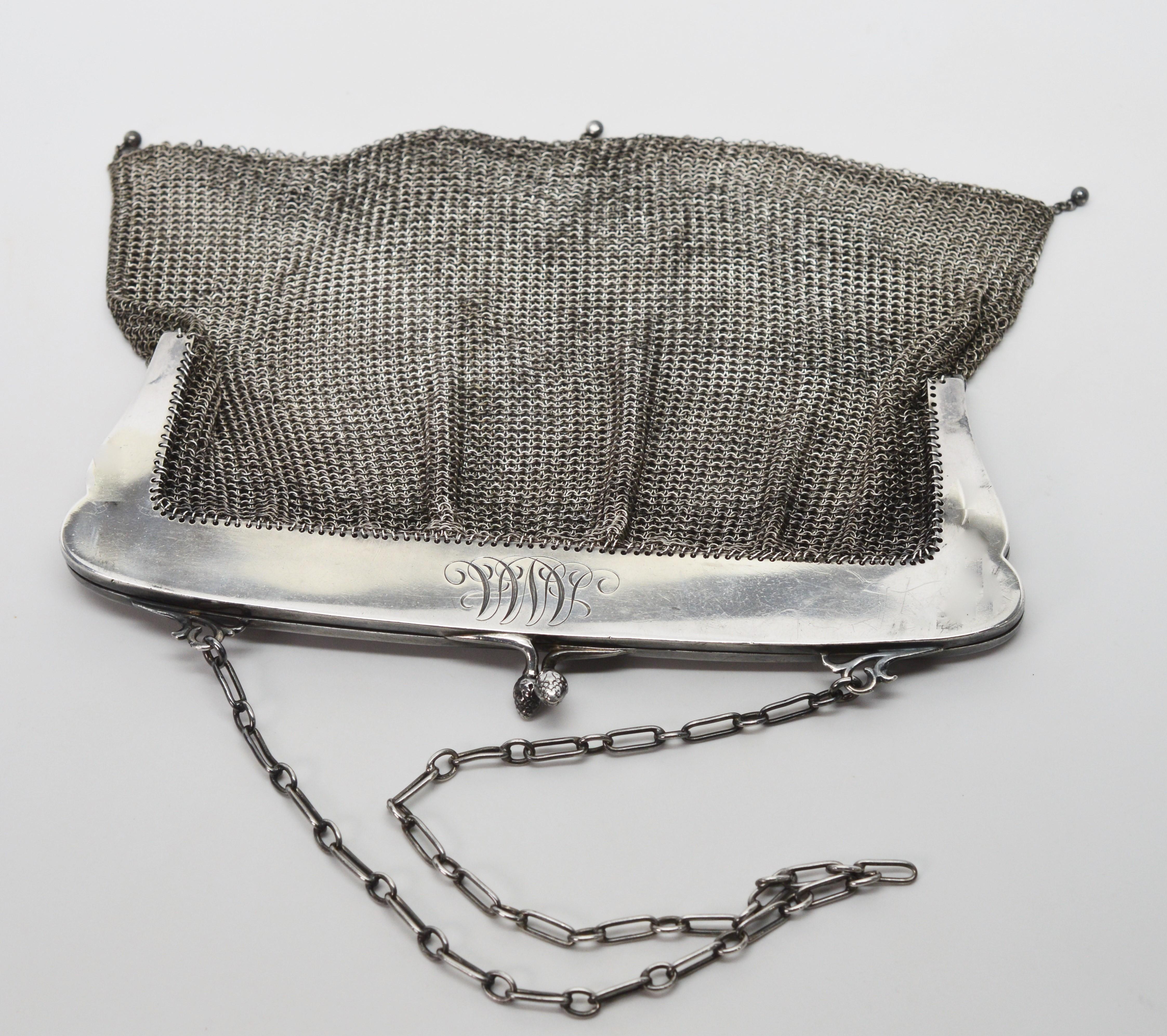 antique chainmail purse