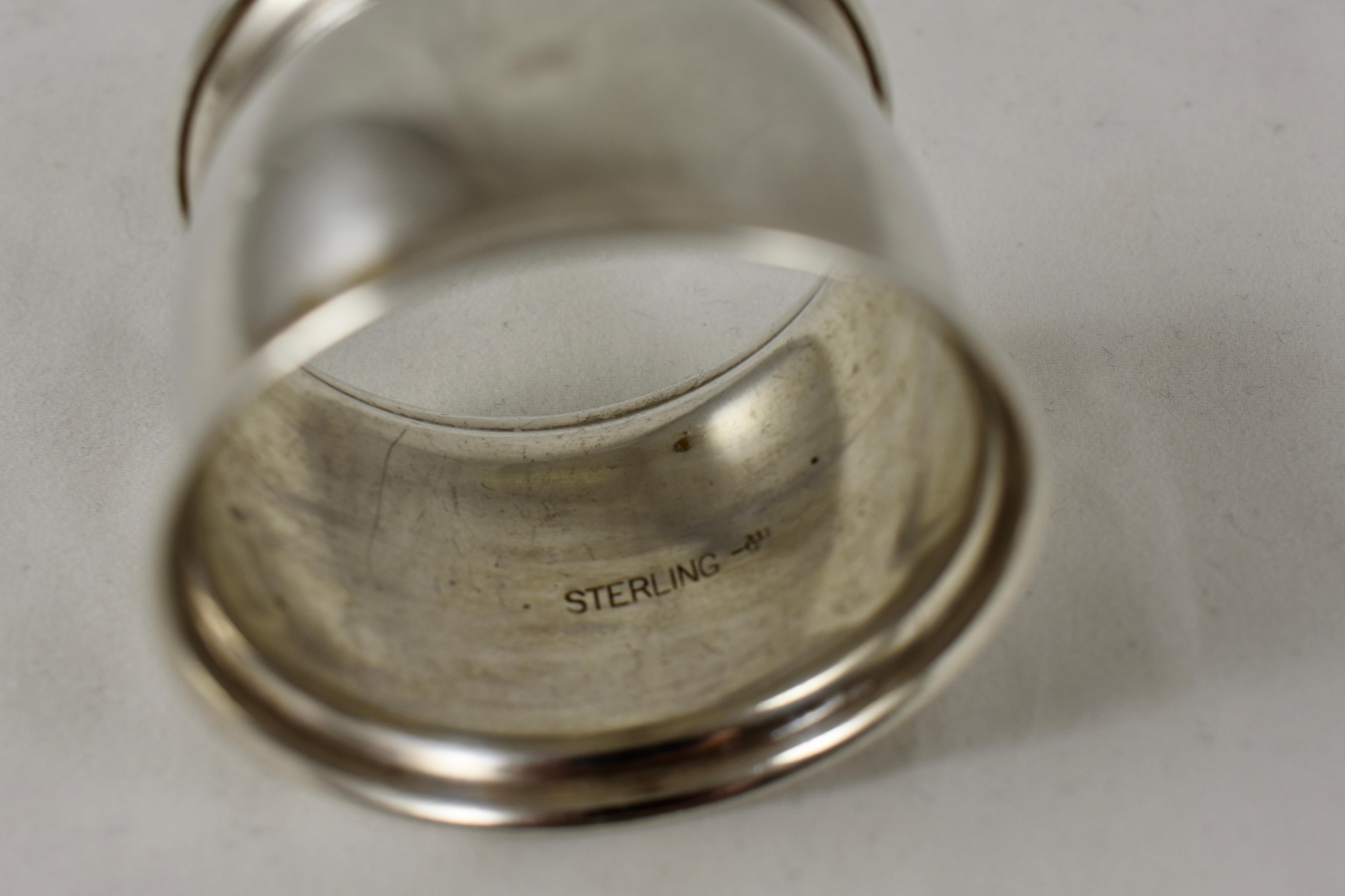 American Sterling Silver Antique Napkin Rings, a Mixed Set of Eight, Various Makers For Sale
