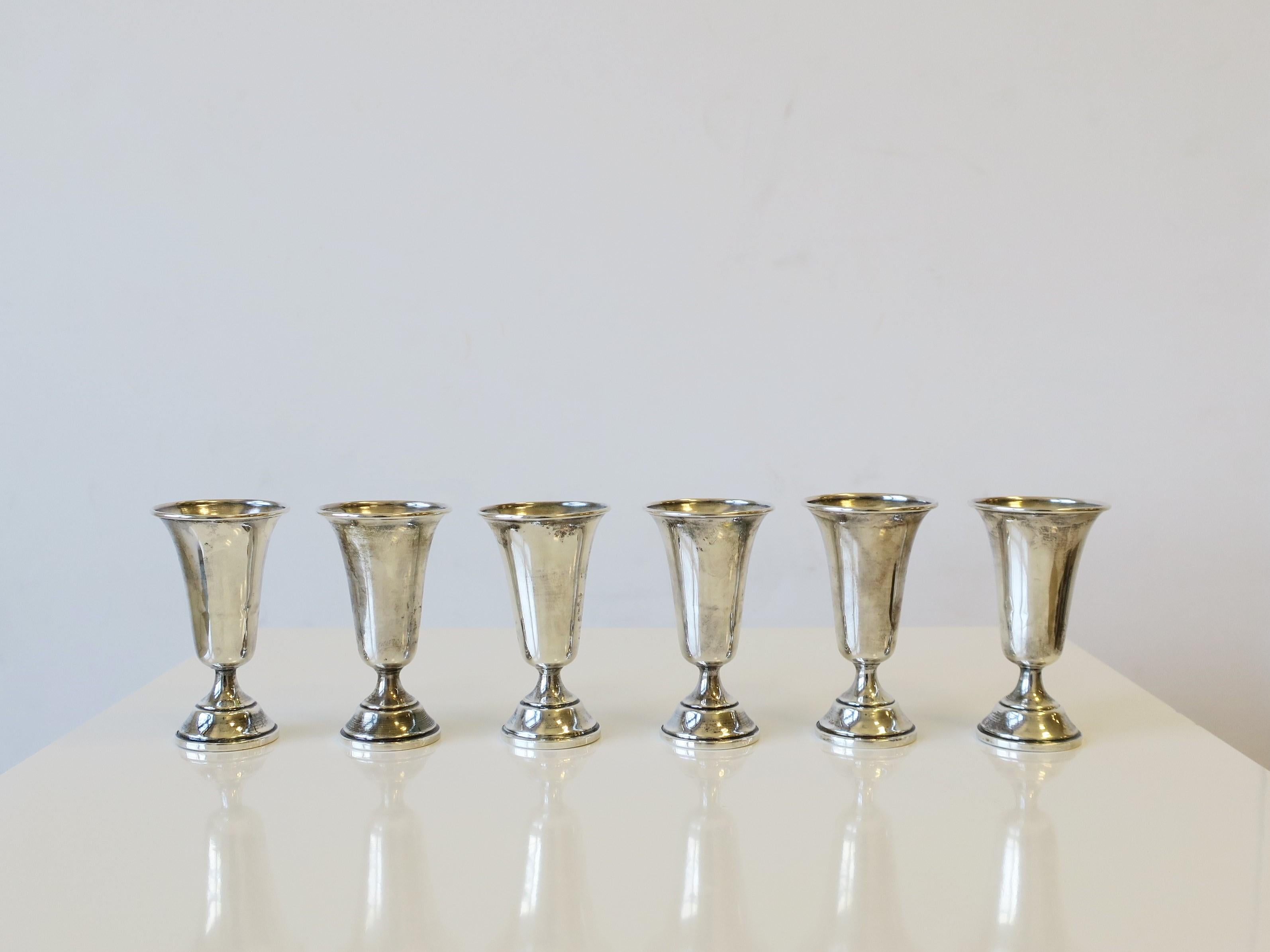 sterling silver shot glasses