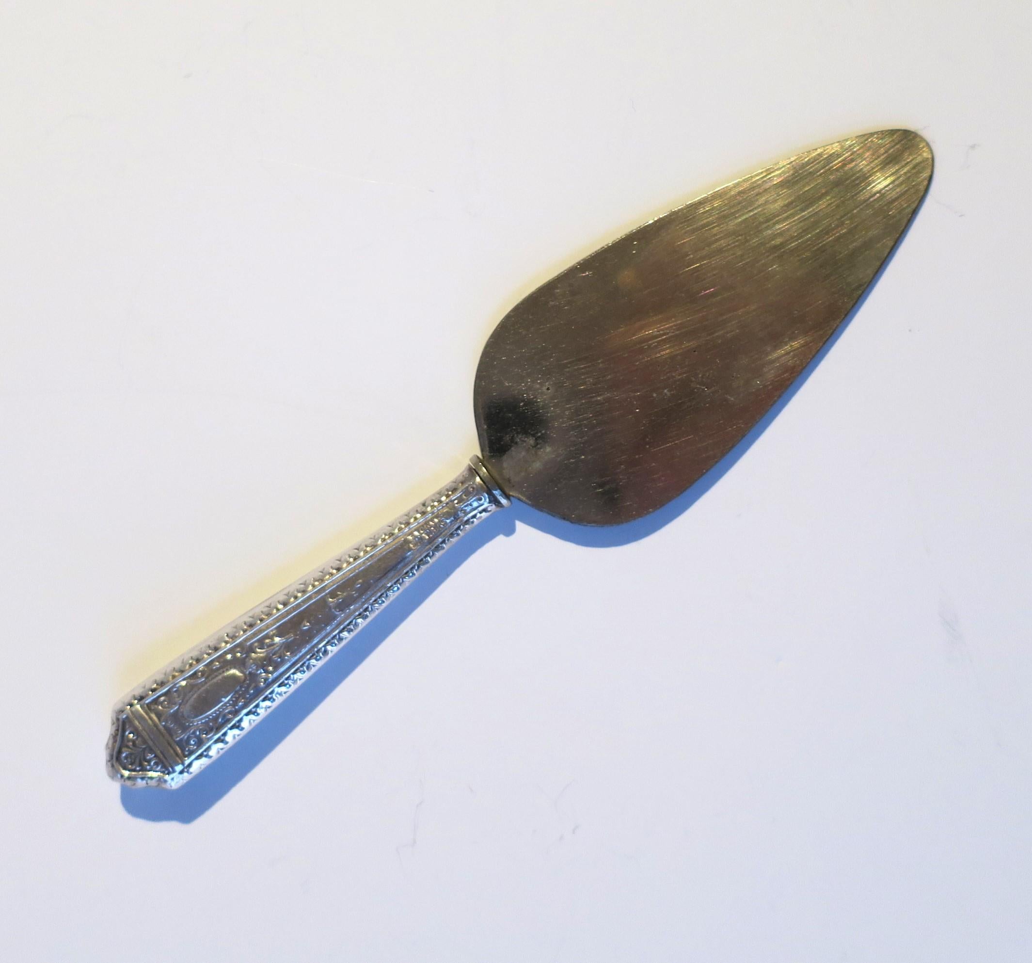 English Sterling Silver Appetizer Spreader  For Sale