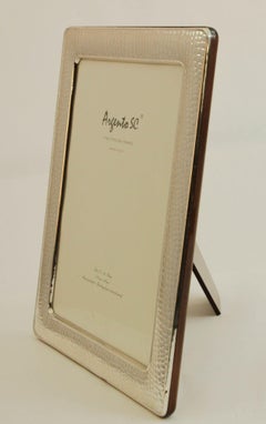 Sterling Silver Argento SC Italian Textured Photo Frame