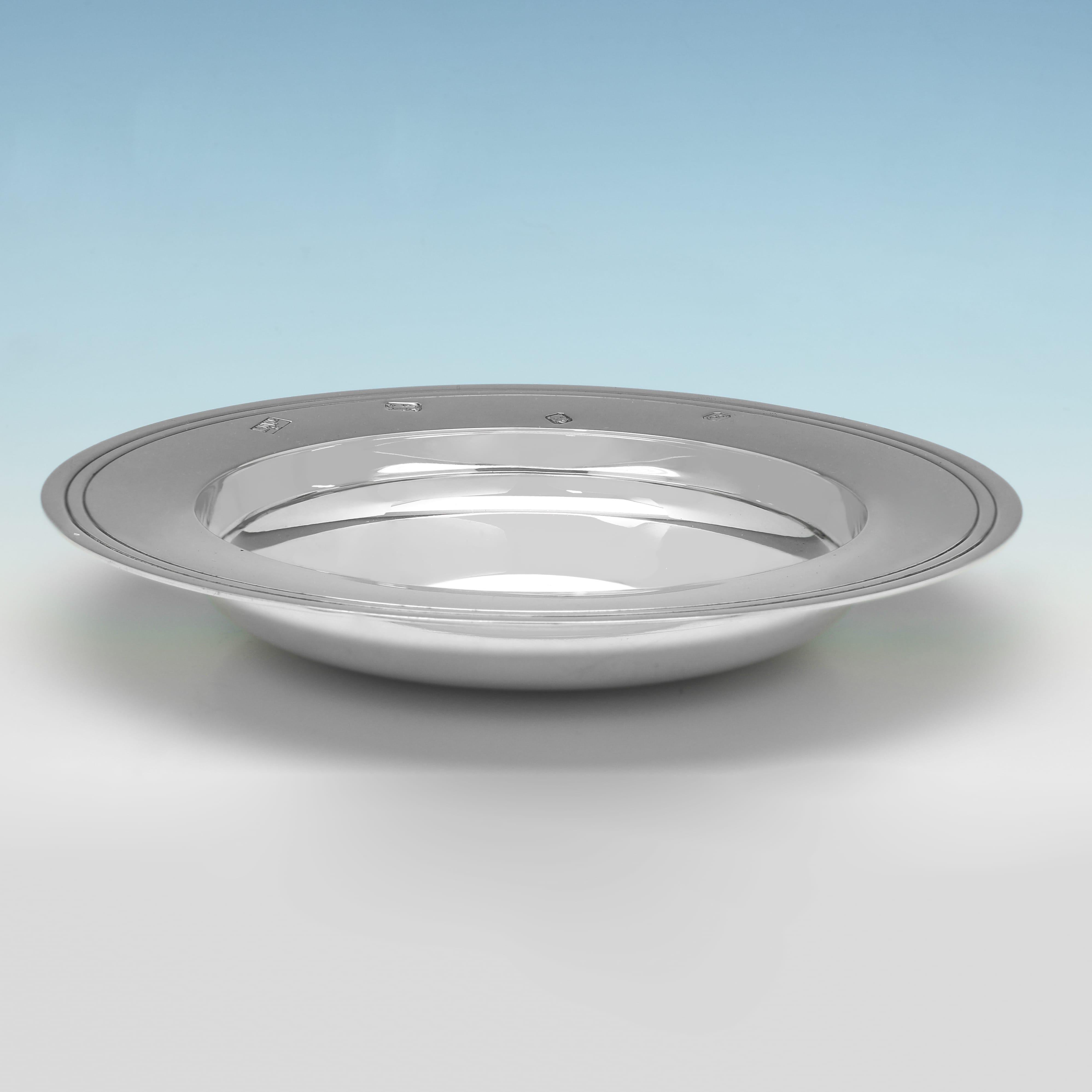 Sterlingsilber armada-Schale, hergestellt 1979 in London von Mappin & Webb (Englisch) im Angebot