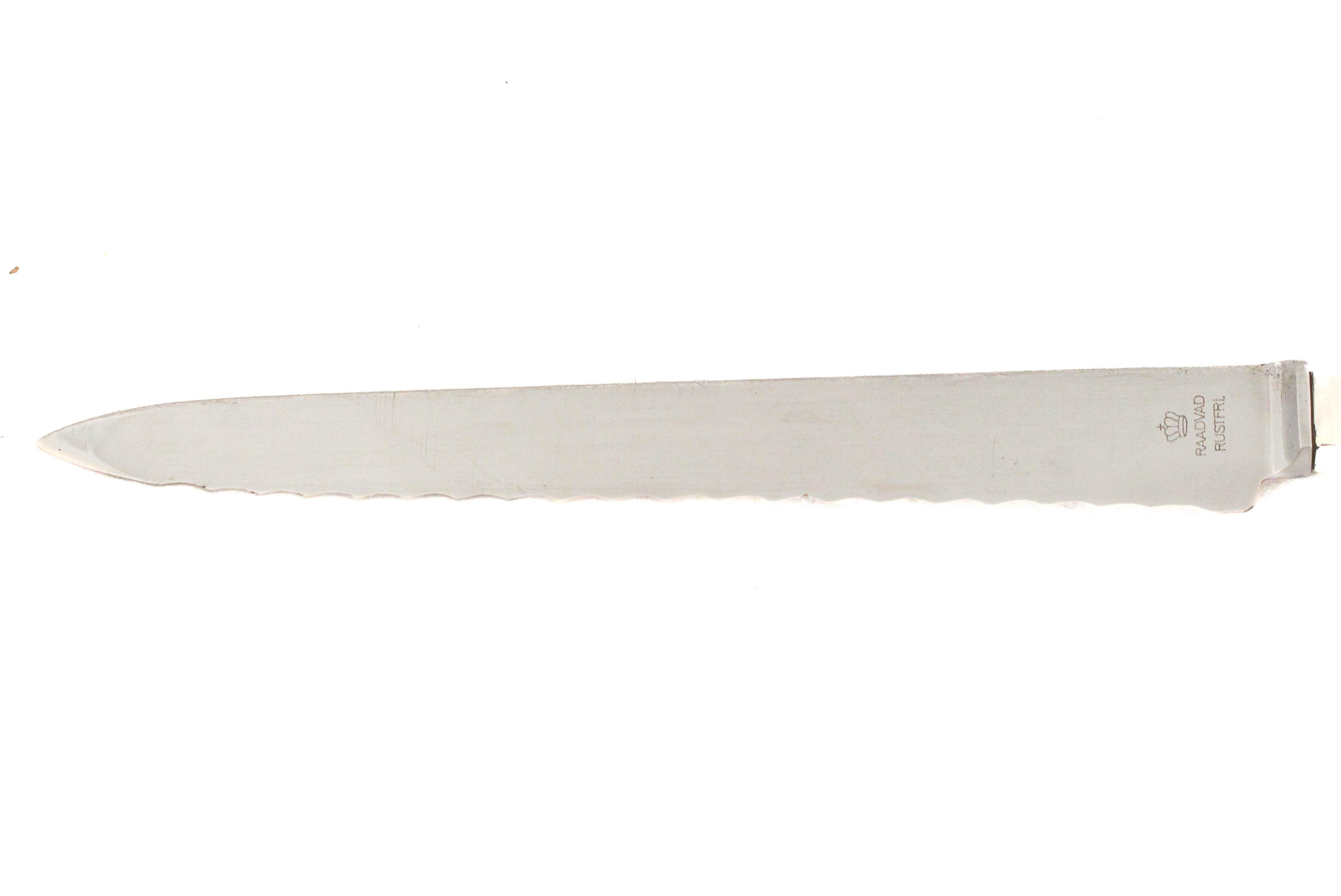 Cuchillo para pan Art Déco de plata de ley en Excelente estado para la venta en Brooklyn, NY